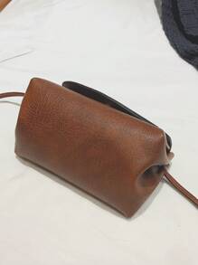 女士时尚高端复古单肩包，适合日常使用 - 棕色 - 查看 5