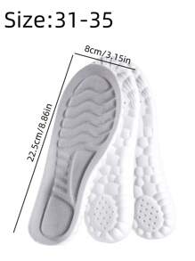 1pair Children's Foam Insoles For Boys, Girls, And Babies Are Comfortable, Breathable, And Can Be Cut With A Soft Bottom For Shock Absorption. They Are Specifically Designed For Children's Sports Insoles - Multicolor - View 6