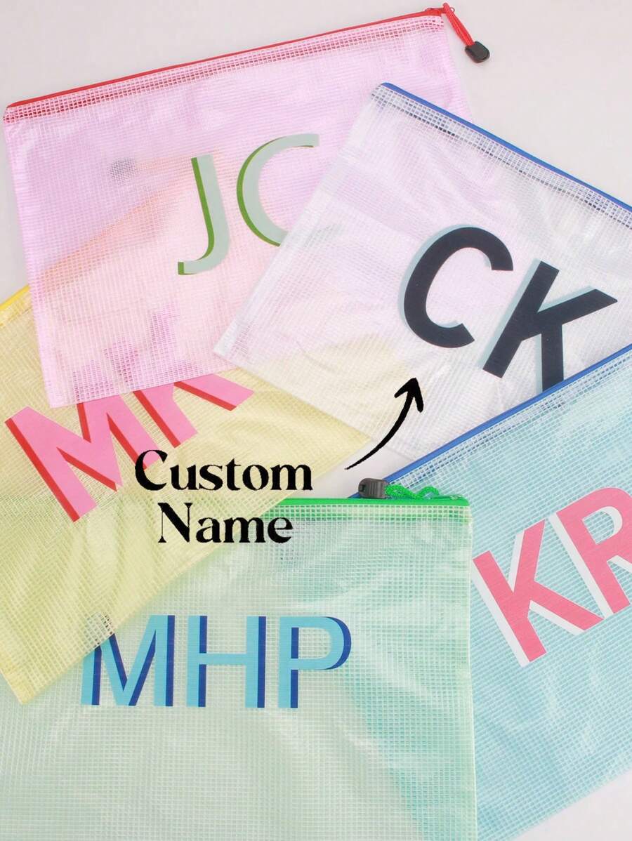 Custom Monogram Small Water Resistant Zipper Bag Pouch | Personalized Wet Dry Bag For Mask, Pool, Beach, Lake, Boat, Travel, Toiletries Large Shadow Monogram Pool Bag,Bridesmaids Wedding Bag,Custom Bachelorette Sunscreen Bag,Sunscreen Storage Bag,Bachelorette Gift ,Ornamental High-Quality,Stylish,Fashionable,Adorable,Colorful,Cute Custom,Personalized,Unique Ideal Gifts For Her Boyfriend,Girlfriend Living Room,Home,Office