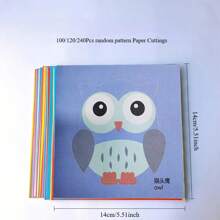 100/120pcs Funny Paper Cutting Arts And Crafts Kit, Includes Scissors, Paper Art Activity Set School Supplies, Back To School