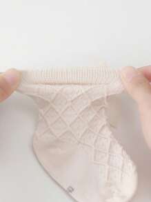 5 Pairs Spring/Summer Girls Socks, Lolita Bowknot Princess Knee High Socks, Autumn Leg Warmers Mid-Calf Short Socks