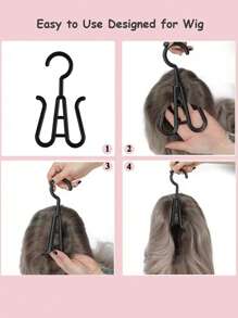 1pc Non-Woven Cloth Zipper Wig Bag, Multi-Color Dust-Proof Wig Carrying Case Portable Wig Storage Bag