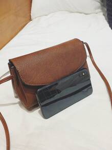 女士时尚高端复古单肩包，适合日常使用 - 棕色 - 查看 6