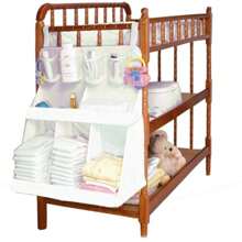 1pc 3-Layer Baby Room Storage Bag, Large Capacity Design With 4 Bottle Storage Pockets