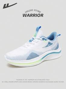 WARRIOR Serie Warrior - 1 par de zapatillas deportivas para hombre ligeras y transpirables 2025 Nuevo, diseño de cordones de caña baja, apropiadas para fitness al aire libre, calzado deportivo casual con aumento de altura versátil, zapatillas de senderismo de malla y suela blanda para una experiencia cómoda