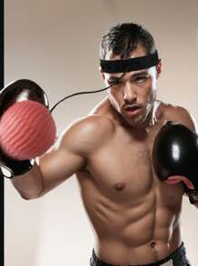 1 pieza Cabezal de bola de velocidad de boxeo de MMA montado en la cabeza, equipo de entrenamiento de reacción manual de sanda de PU, saco de Arena para el hogar, equipo de fitness de gimnasio Muay Thai