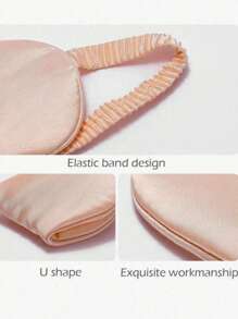 1PC Sleep Mask With A Pair Of Earplugs (Random Color),Shading Sleep Eye Mask,Sleep Masks Silky Soft Satin Eye Mask Cover Effective Shading Blindfold With Elastic Strap,Soft Breathable Sleep Eye Mask With Adjustable Elastic Strap For Flight Nap,For Side Sleeper Women Men,Relaxing Fatigue, Lunch Rest, Sleeping