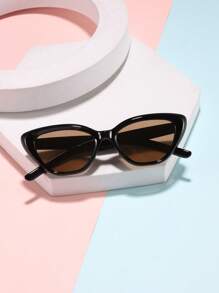 1/2 Pcs Boys Girls 4-8Y Acrylic Casual Small Frame Cat's Eye Spring Fashion Black Eyeglasses For Holiday Outings, Outfit Matching And Holiday Gifts