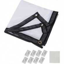 Projector Screen 150 Inch, Foldable Projector Screen, Pull Down Projector Screen,16:9 HD 4K Screen For School Home Theatre Cinema Office - Variant1 - View 1