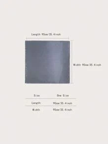 1pc Solid Color Bandana Scarf, Versatile Fashion Accessory For Women - Dark Grey - View 2