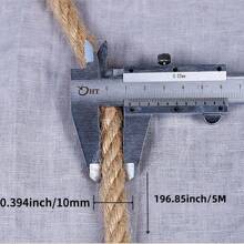 10mm 196.85inch Natural Jute Twine Rope DIY Crafts String Cord Hanging Gardening Decor Handmade Pet Cat Scratching Board Railing Ornamentation - Multicolor - View 3