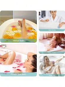 1 件超大一次性加厚沐浴袋适用于浴缸、酒店浴室、旅行沐浴池家居浴室装饰夏季