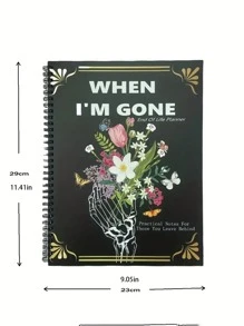 1PC End Of Life Planner: Everything You Need To Know When I'm Gone, Checklist & Organizer-Black Color - Multicolor - View 2