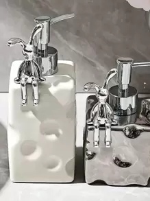 1 件创意卡通坐姿长耳兔镀金/镀银装饰小雕像，适用于家庭客厅、茶几、电视柜、入口、窗台、浴室、汽车内饰、现代办公桌、商业酒吧、书店、咖啡厅装饰、情侣礼物、节日、生日、派对礼物、摄影道具 - 銀色 - 查看 10