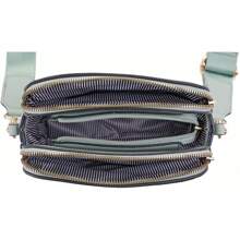 EVVE Crossbody Bags For Women  Triple Zip Small Crossbody Camera Bag Purse With Wide Guitar Strap - Apricot - View 11