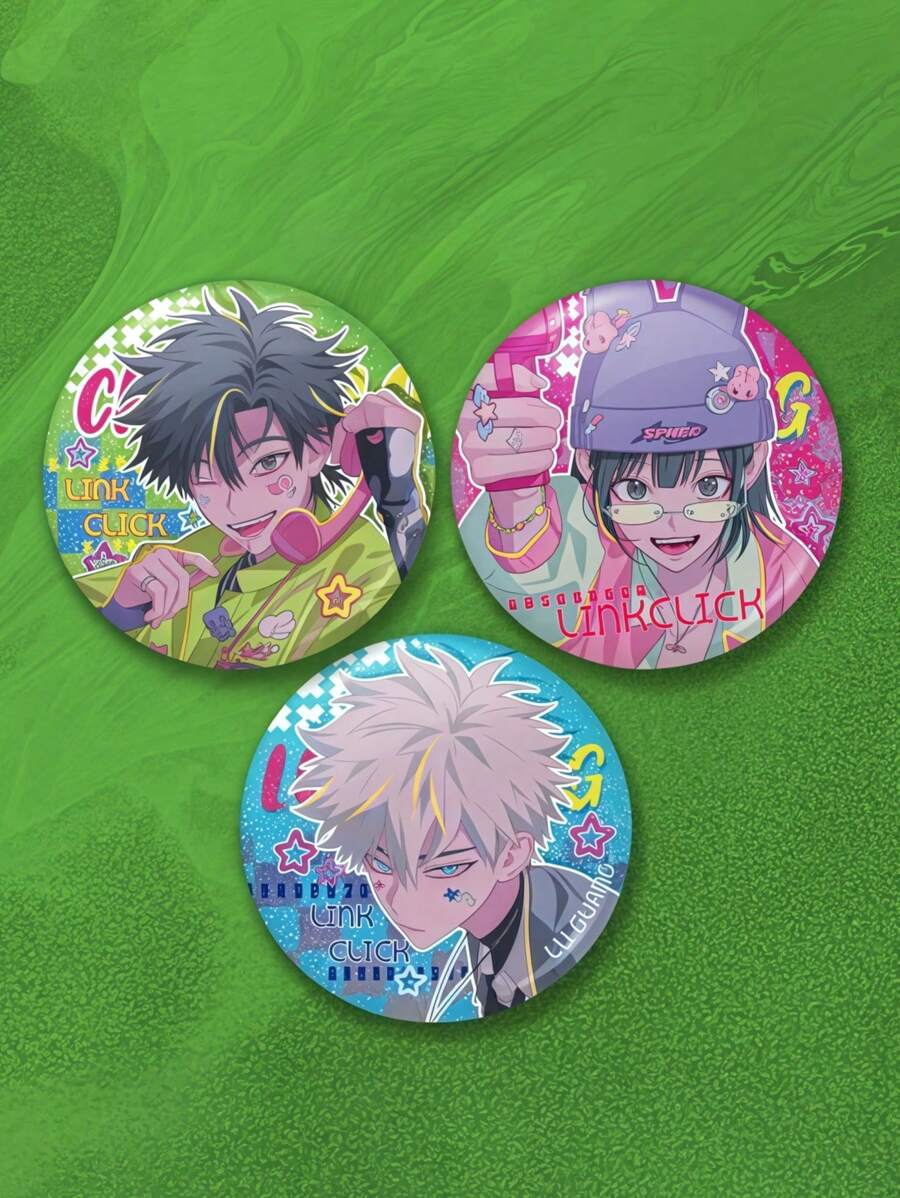 1pc[Super Popular Game/Anime Character Double Flash Badge, Pendant Keychain, Holographic Card]Unique Reverse Design, New Collection Favorite! Reverse Holographic Ticket, Dazzling Brilliance, Instantly Eye-Catching, Exquisite Pattern, Perfectly Recreates Classic Anime Characters, Suitable For Collection, Decoration Or Gifting Friends, Satisfies Multiple Needs - Multicolor - View 1