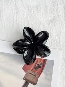 6 buc/set gheare de păr mari minimaliste cu flori acrilice, agrafe elegante de păr albe cu perle artificiale, potrivite pentru stilul de vacanță, agrafe de păr cu maxilar, cleme de păr, agrafe de păr, agrafe de prindere a părului