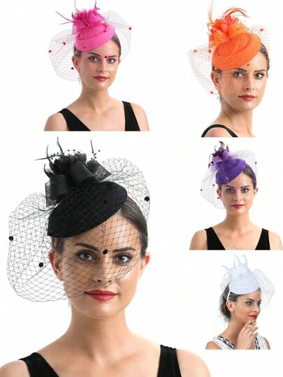 Sehr beliebter täglicher Haarschmuck, Großhandels Haaraccessoires, Fascinator Kentucky Derby Hut für Frauen, Partydekoration, Mini Hut, kleiner Hut, Mini Kappe