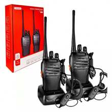 Kit 2 Rádio Comunicador Walktalk Talkabout Profissional - Preto - Visão 2
