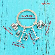 1 件欧美风格平衡正义天平钥匙扣，送给法学院学生、律师、法官的礼物 - 打字機 - 查看 10