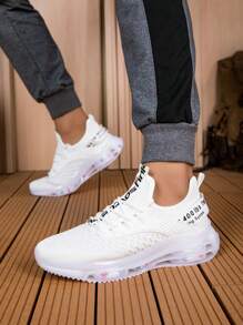 Men's Sneakers - Cushioned, Lightweight, Breathable, Bouncy Surface, Thick Sole, Low-Top Lace-Up Casual Running Shoes, Suitable For Daily Sports, Casual, Outdoor, Athletic, Travel, Gifts ,Gym