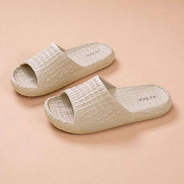 2025 New Crocodile Grain EVA Slippers For Women, Summer Indoor Non-Slip Bathroom Shower Sandals, Couples Slippers