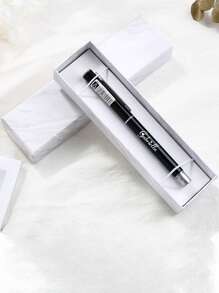 1PC Pen World Cover Gift Box Set Of Black Book Box Stationery Gift Gift Box Personalized Text Pattern Customization