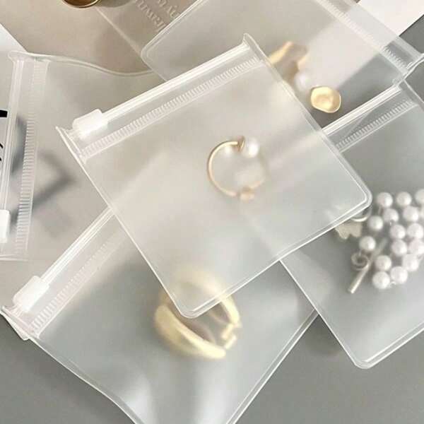 12pcs 11cm X 11cm EVA Zipper Bags With Breathable Holes - Reusable Clear Pouches For Chargers, Socks, Underwear, Cosmetics Storage - Semi-Transparent Travel Organizer Bags With Slide Lock, Suitable For Various Small Items & Accessories