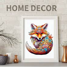 Câu đố bằng gỗ Màu sắc Cáo Quà tặng Hình dạng động vật không đối xứng Câu đố Cá nhân hóa Quà tặng độc đáo cho người cao tuổi Gia đình Trò chơi tương tác khó Câu đố - Màu be - Xem 4