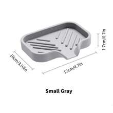 1 pezzo Portaoggetti da cucina in silicone, paraspruzzi per lavandino, filtro gocciolatoio per rubinetto in silicone, vassoio per dispenser di sapone per piatti e porta-spugna dietro il rubinetto, accessori da cucina piccoli, adatti per piani di lavoro in cucina e bagni