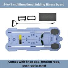 5-In-1 Pilates Plate Multifunctional Abdominal Plate Home Abdominal Wheel Exercise Exercise Fitness Curl Plate Abdominal Plate