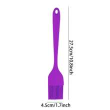 硅胶烘焙糕点刷 - 1 件耐热烹饪刷，适用于油、酱汁、黄油、烧烤、烤架和腌料，适用于洗碗机 - 彩色 - 查看 13