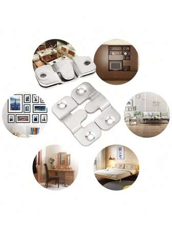 20/10 st infällda monteringsfästen, sammankopplade fotoramskrokar, kraftiga tavelupphängningsdetaljer, sammankopplade möbelkopplingar, soffkopplingar, väggmonteringsdetaljer för sänggavel (10 st med 20/40 st skruvar)