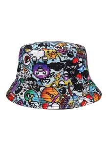 1pc Unisex Bucket Hat Reversible Bucket Hat Travel Panama Hat Sun Cap Hats For Men And Women - Bucket Hat - View 8