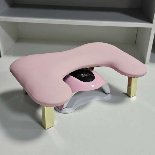 1pc Soft PU Leather Nail Arm Rest For Nails U-Shaped Manicure Cushion Nail Arm Rest Stand Nail Art Hand Rest Pillow For Nail Salon And Home