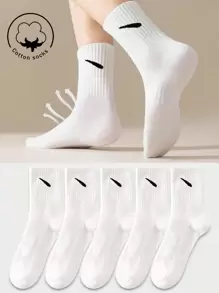 1/2/4/6/10 Pairs Of Men's Crew Socks,Cotton Sock,Long Socks,Weeklysocks ,Black Socks,White Socks,Short Socks,Autumn/Winter/Spring/Fall/Sunmer Socks,Breathable, Moisture Wicking, Sports, Business, Leisure, And Seasonal Socks With Random Colors