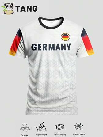 德国男士青年足球球衣和圆领舒适外套，适合比赛足球训练日常休闲