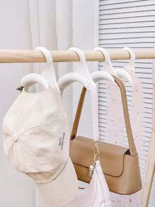 5/10 件钱包挂钩亚克力包挂钩手提包托特包架壁橱收纳架背包挎包钱包手提包托特包架 - 白色 - 查看 5