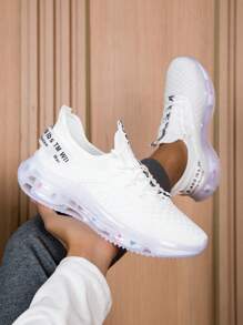 Men's Sneakers - Cushioned, Lightweight, Breathable, Bouncy Surface, Thick Sole, Low-Top Lace-Up Casual Running Shoes, Suitable For Daily Sports, Casual, Outdoor, Athletic, Travel, Gifts ,Gym