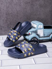 1 paar schattige cartoonontwerp comfortabele en modieuze casual lichtgewicht zomersandalen voor babyjongens