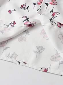 BOARNSEORL 2pcs Baby Boys Gentleman Outfit, Printed Shirt With Bow Tie And Overalls Shorts, Fashionablntic For Birthday Party, Valentine's Day