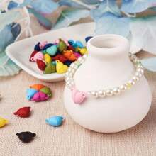 8pcs Heart-Shaped Magnetic Clasp Zinc Alloy Jewelry Accessories, Suitable For Bracelet And Necklace DIY Decoration