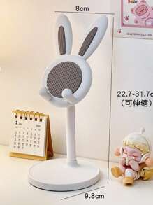 1 Desktop Adjustable Foldable Rabbit Shaped Tablet Stand, A Must-Have For Home Use On Mobile Phone Days, Birthdays, And Holidays