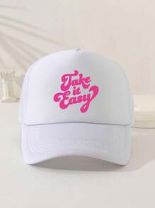 1pc Unisex Sponge Printed Decorative Interesting Trucker Cap, Baseball Cap, Sun Hat, Dad Cap, Suitable For Daily Wear, Outdoor Travel, Hiking, Beach, Vacation - Multicolor - View 9