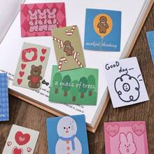 1 SET/60 PIEZAS Pegatinas de arte abstracto estilo coreano INS Pegatinas impermeables y estéticas para decoración, scrapbooking, manualidades, botellas de agua, cuadernos. Ideal para cuadernos y diseño DIY - Multicolor - Ver 8