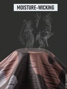 户外高性能钓鱼连帽衫，配有内置绑腿和 3 片式兜帽，透气柔软的面料，带有迷彩设计 - 棕色 - 查看 4