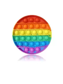 Christmas Decoration 1PC Multipurpose Rainbow Fidget Toy, Bubble Sensory Toy For Adults, Stress Reliever, 4 Shapes Poppers-Heart, Circle, Octagon, Square Pressure Relieving,Squishy Set,Slime,Stocking Fillers Adults - Multicolor - View 5