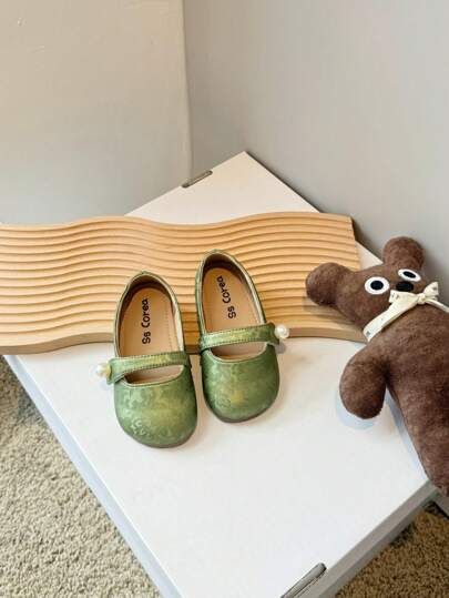 أحذية فتيات مطرزة بشكل أميري، أحذية كاجوال جديدة ناعمة للأطفال، أحذية باليه صيفية للفتيات