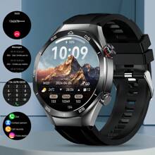 LIGE时尚运动智能手表 400MAh大容量电池 多种运动模式 运动记录 闹钟提醒 定时拍照 语音通话 多功能休闲男女智能手表 - 黑色 - 查看 10