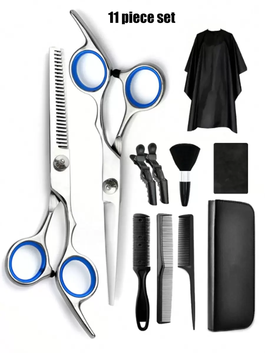 11 Pieces Professional Hair Clipper Set, Including Hair Clippers, Dilution Shears, Combs, Clips, Storage Bags, Cleaning Cloths, Shrouds, Leveling Scales, Salon And Home High-End Hair Clippers, Portable, 1/2/5/8 Piece Set Professional Hair Dyeing And Cutting Tool Kit,Hair Tools,Hair Products And Accessories For Barber Salon Beauty Travel Essentials,Back To School,Travel Holiday Essentials,Hair Accessories For Women
